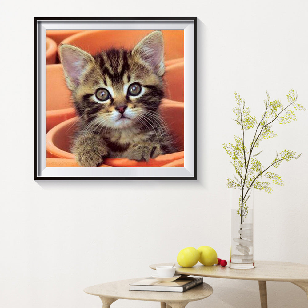 Lovely Cat - Full Square Drill Diamond Painting 30*30CM