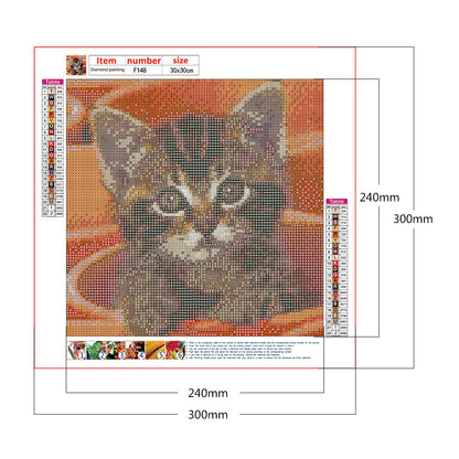 Lovely Cat - Full Square Drill Diamond Painting 30*30CM