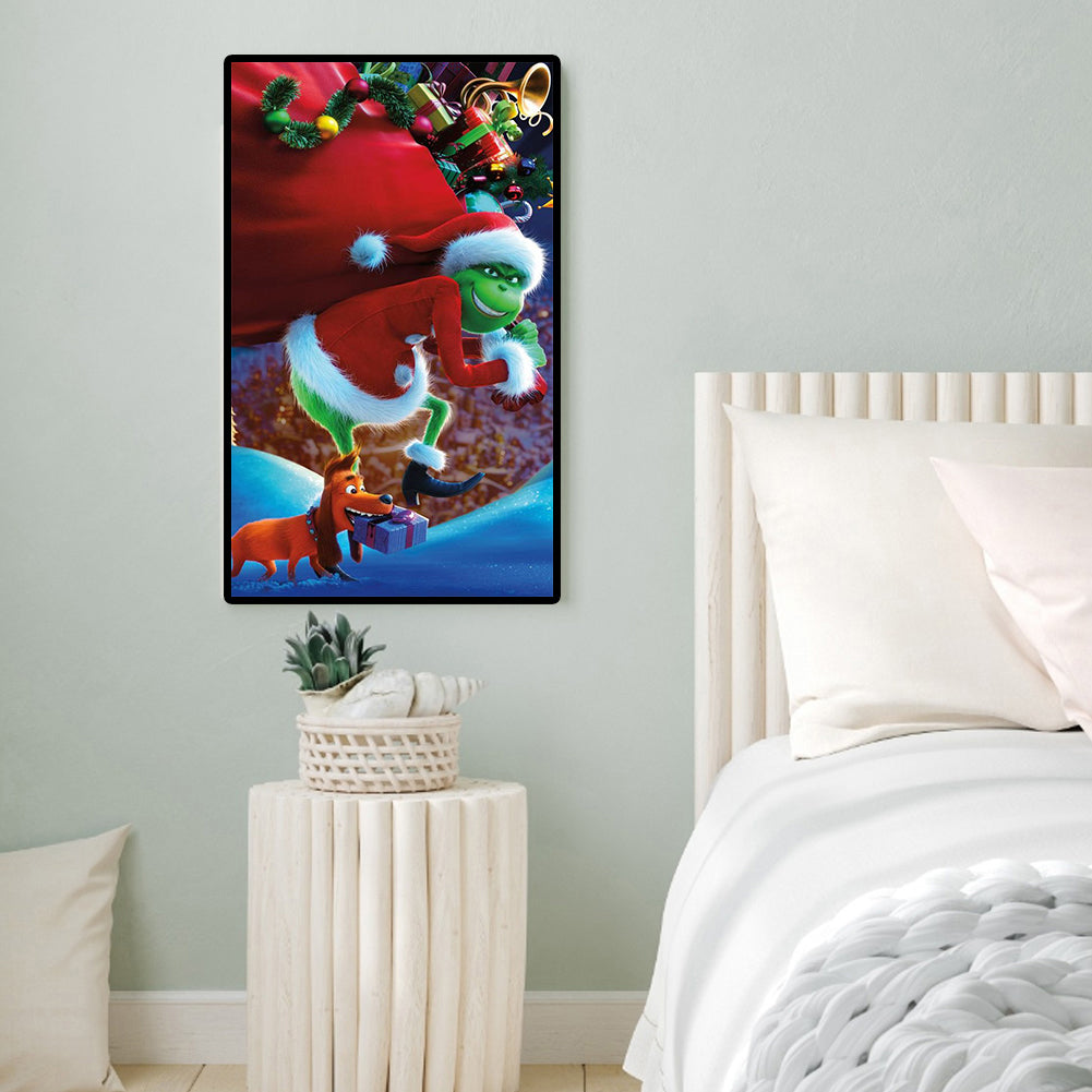 Green Cartoon - Full Round Drill Diamond Painting 30*50CM