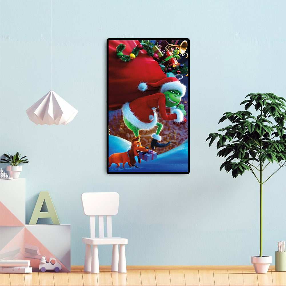 Green Cartoon - Full Round Drill Diamond Painting 30*50CM