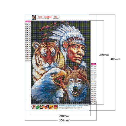 Animal People - Full Round Drill Diamond Painting 30*40CM