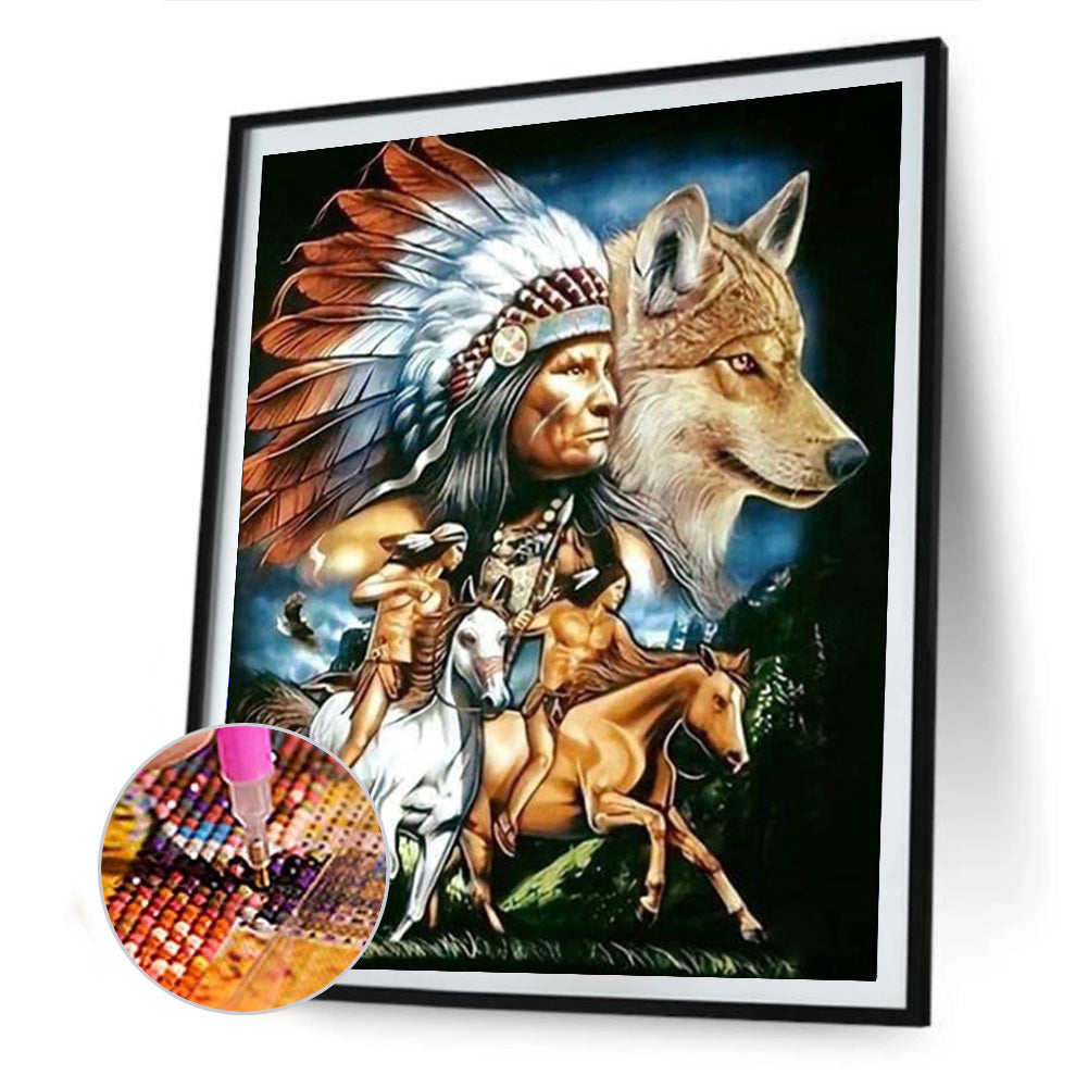 Animal People - Full Round Drill Diamond Painting 30*40CM