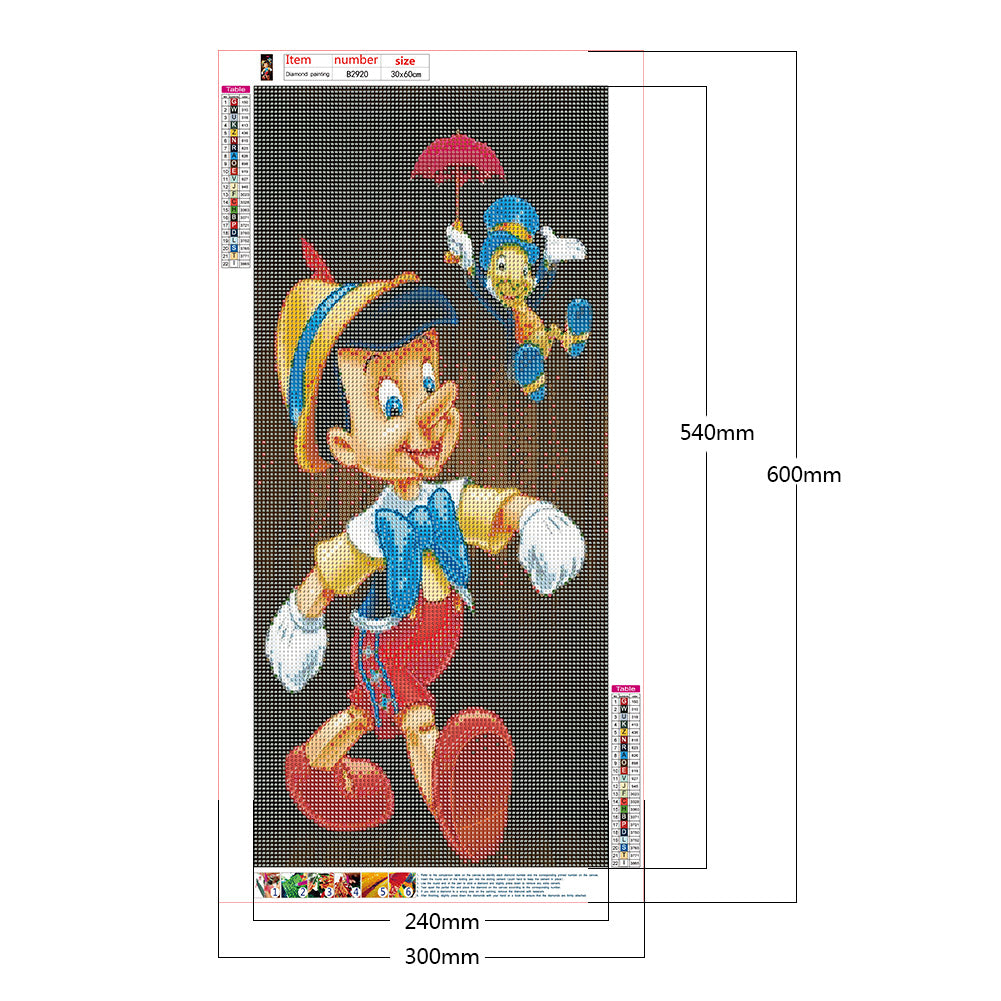 Cartoon Boy - Full Round Drill Diamond Painting 30*60CM