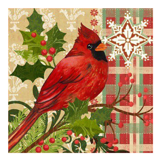 Red Bird - Full Round Drill Diamond Painting 40*40CM