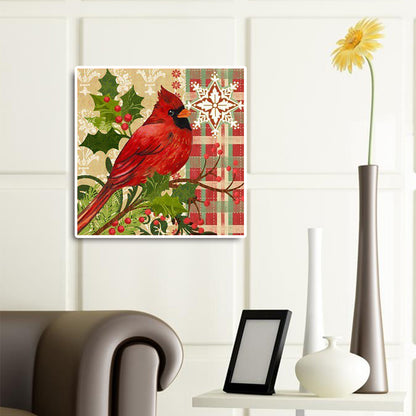 Red Bird - Full Round Drill Diamond Painting 40*40CM