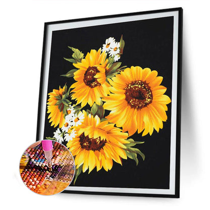 Sunflower - Full Round Drill Diamond Painting 30*40CM