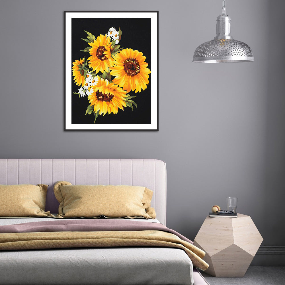 Sunflower - Full Round Drill Diamond Painting 30*40CM