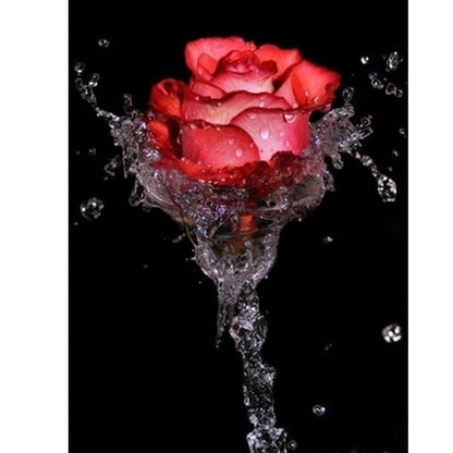 Valentines Day Rose - Full Round Drill Diamond Painting 30*40CM