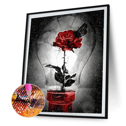 Valentines Day Rose - Full Round Drill Diamond Painting 30*40CM