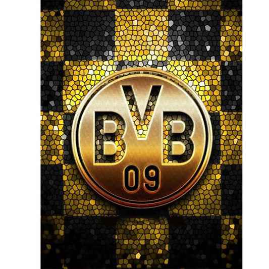 Dortmund Badge - Full Round Drill Diamond Painting 30*40CM