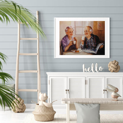 Old Couple - Full Round Drill Diamond Painting 40*30CM
