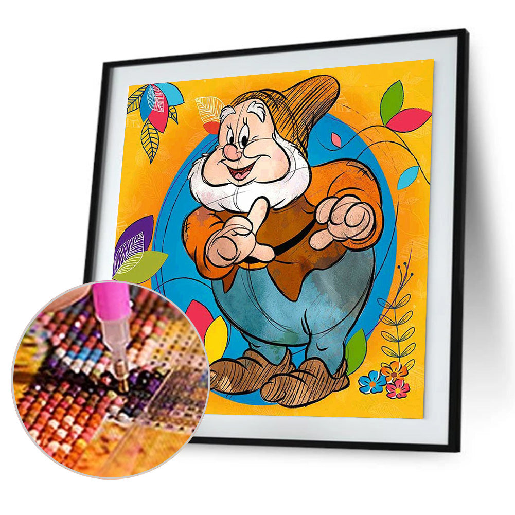 Cute Dwarf - Full Round Drill Diamond Painting 30*30CM