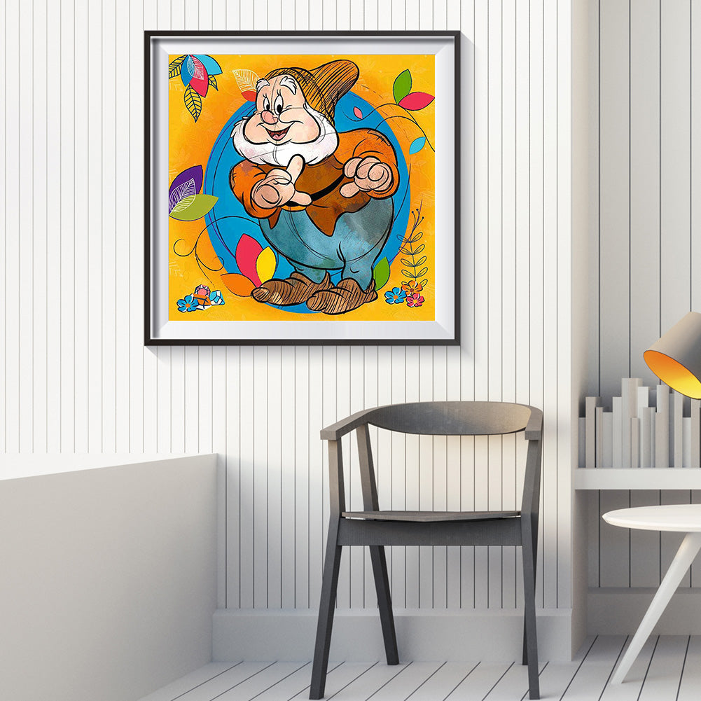 Cute Dwarf - Full Round Drill Diamond Painting 30*30CM