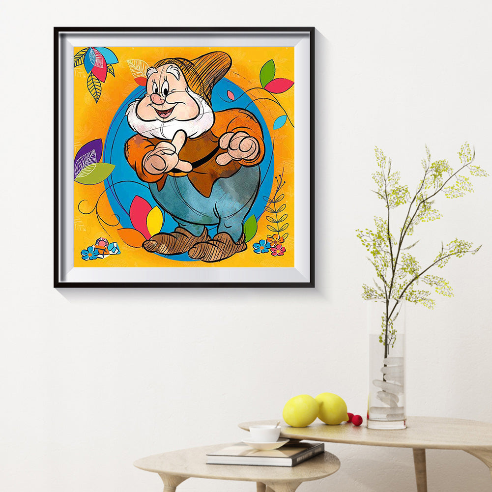 Cute Dwarf - Full Round Drill Diamond Painting 30*30CM