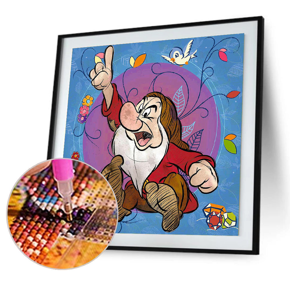 Cute Dwarf - Full Round Drill Diamond Painting 30*30CM