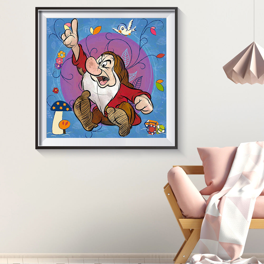 Cute Dwarf - Full Round Drill Diamond Painting 30*30CM