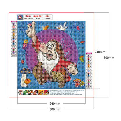 Cute Dwarf - Full Round Drill Diamond Painting 30*30CM