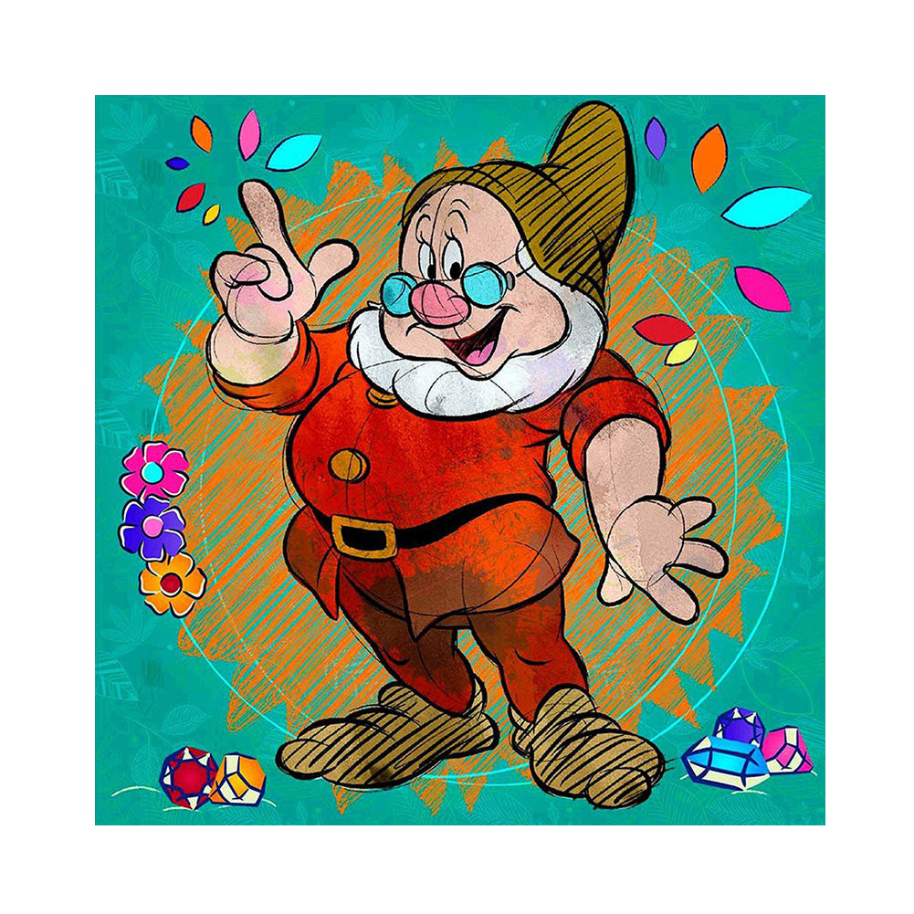 Cute Dwarf - Full Round Drill Diamond Painting 30*30CM