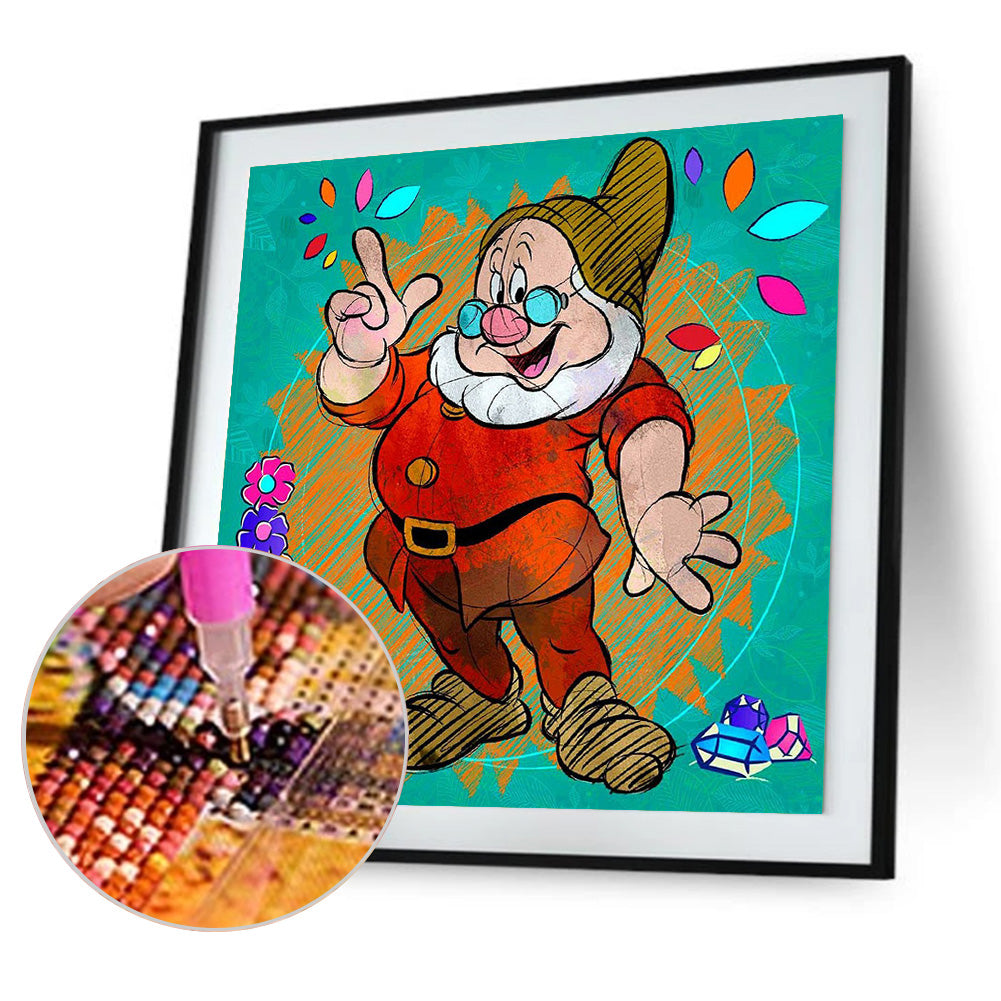 Cute Dwarf - Full Round Drill Diamond Painting 30*30CM