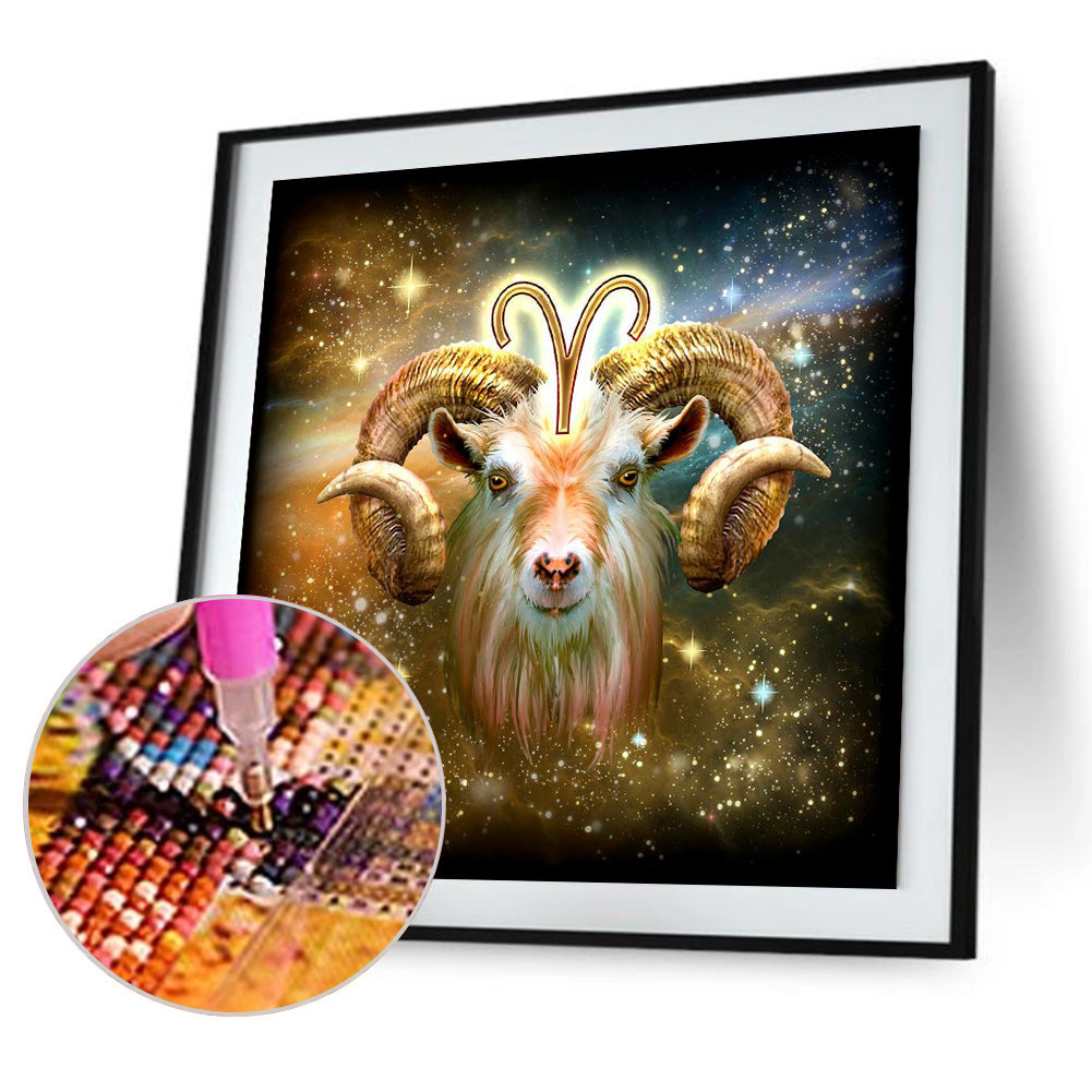 Shiny Aries - Full Round Drill Diamond Painting 40*40CM