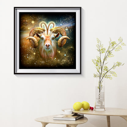 Shiny Aries - Full Round Drill Diamond Painting 40*40CM