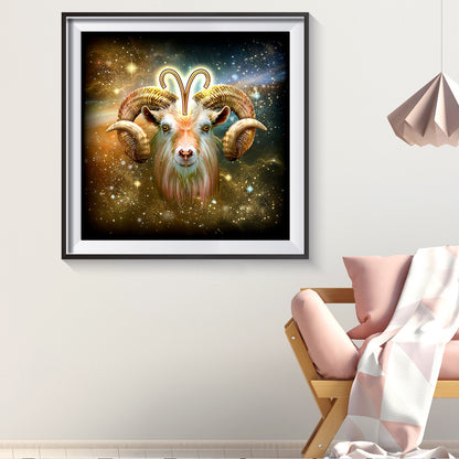 Shiny Aries - Full Round Drill Diamond Painting 40*40CM