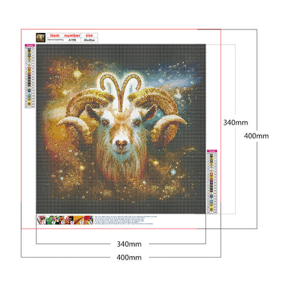 Shiny Aries - Full Round Drill Diamond Painting 40*40CM