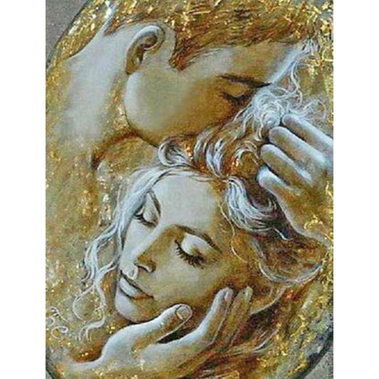 Loving Couple - Full Round Drill Diamond Painting 30*40CM