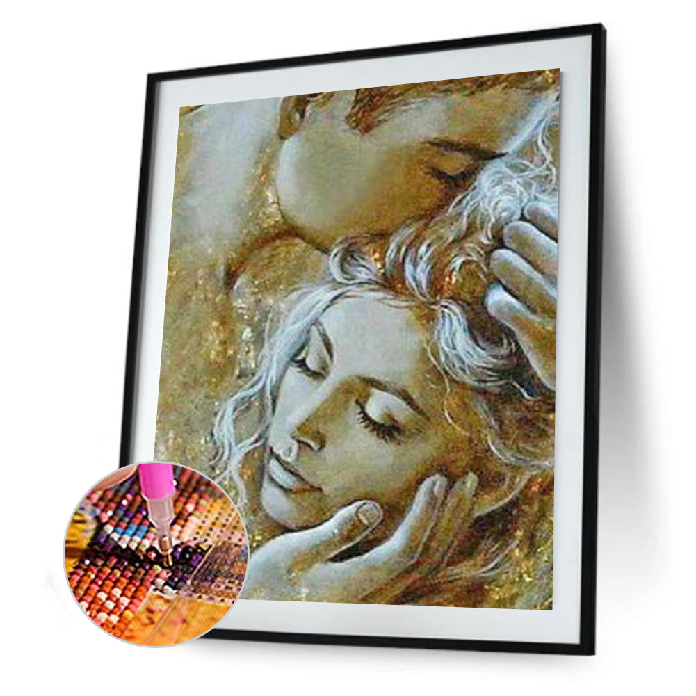Loving Couple - Full Round Drill Diamond Painting 30*40CM