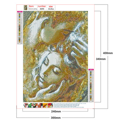 Loving Couple - Full Round Drill Diamond Painting 30*40CM