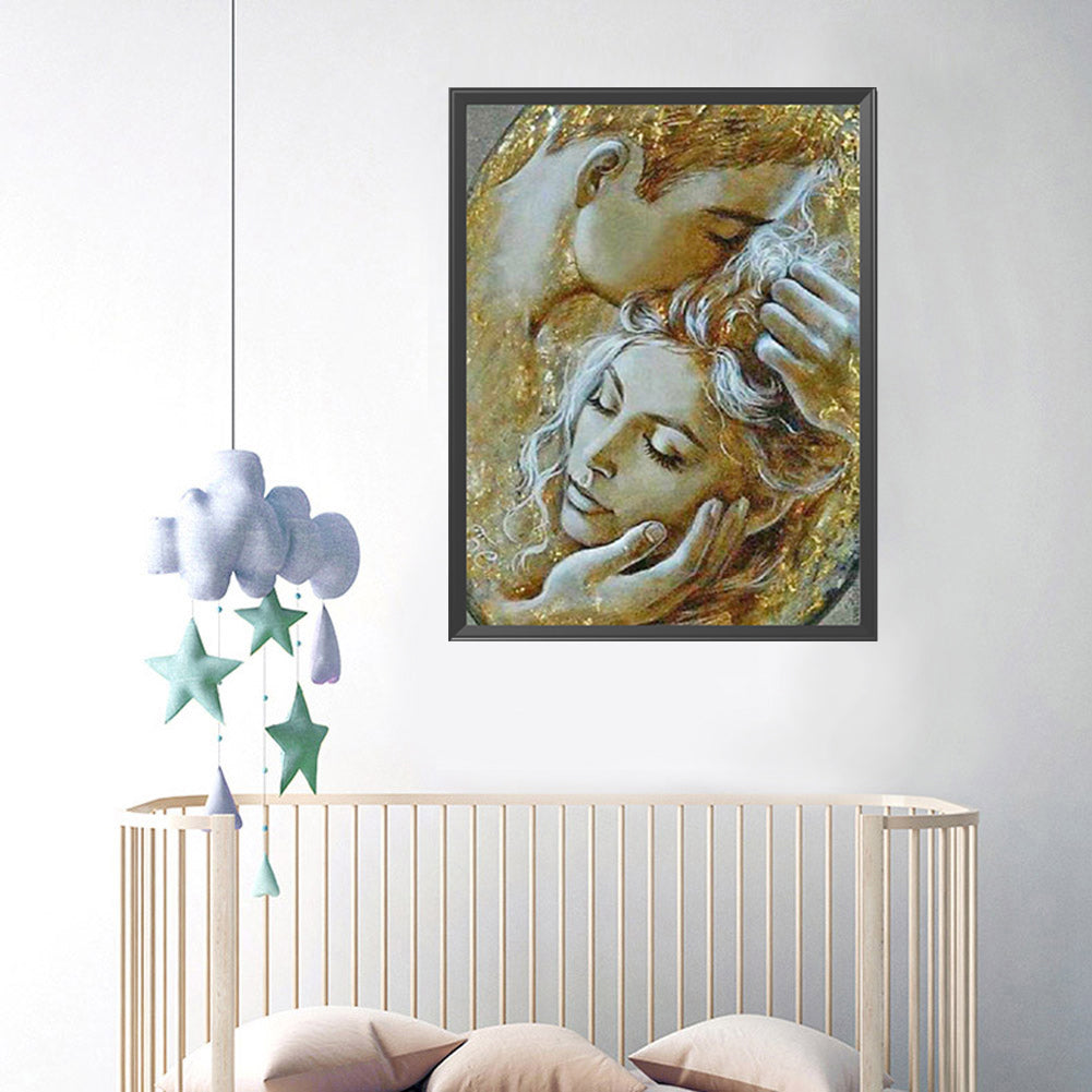 Loving Couple - Full Round Drill Diamond Painting 30*40CM
