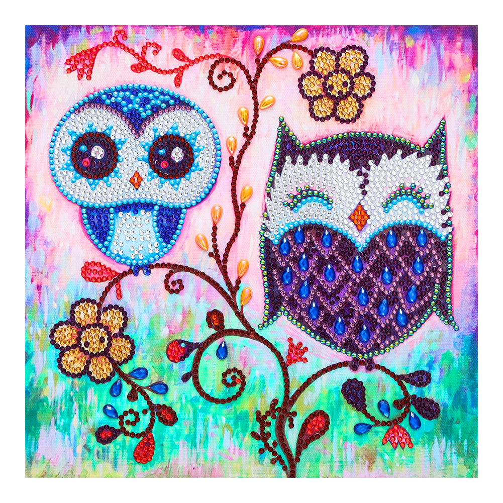 Owl - Special Shaped Drill Diamond Painting 30*30CM