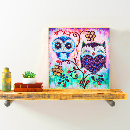 Owl - Special Shaped Drill Diamond Painting 30*30CM