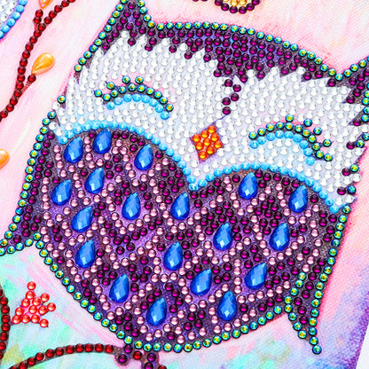 Owl - Special Shaped Drill Diamond Painting 30*30CM