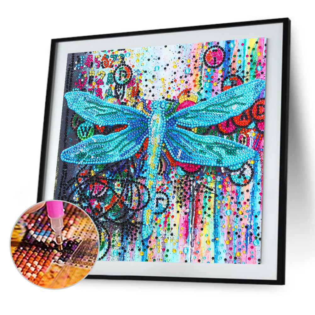 Dragonfly - Special Shaped Drill Diamond Painting 30*30CM