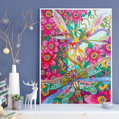 Dragonfly - Special Shaped Drill Diamond Painting 30*40CM