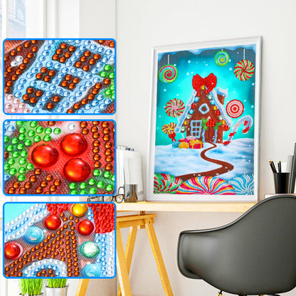 Candy Gnome - Special Shaped Drill Diamond Painting 30*40CM