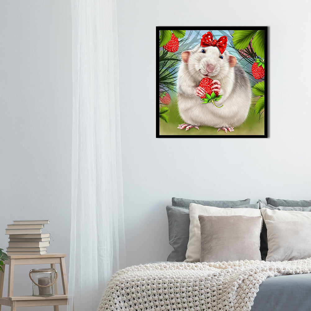 Little Hamster - Full Round Drill Diamond Painting 30*30CM