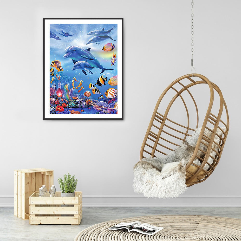 Shark - Full Round Drill Diamond Painting 30*40CM