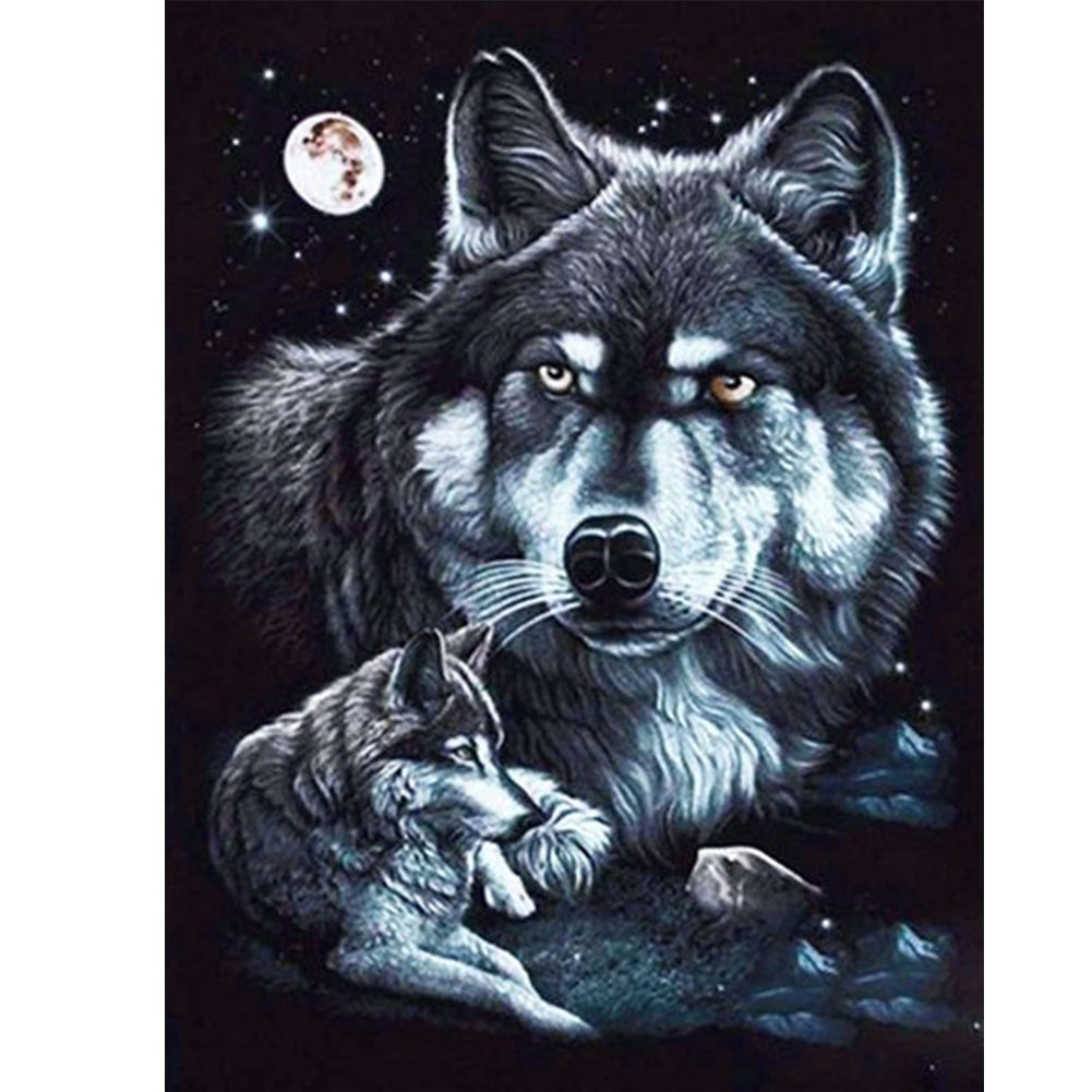 Wolf - Full Round Drill Diamond Painting 30*40CM