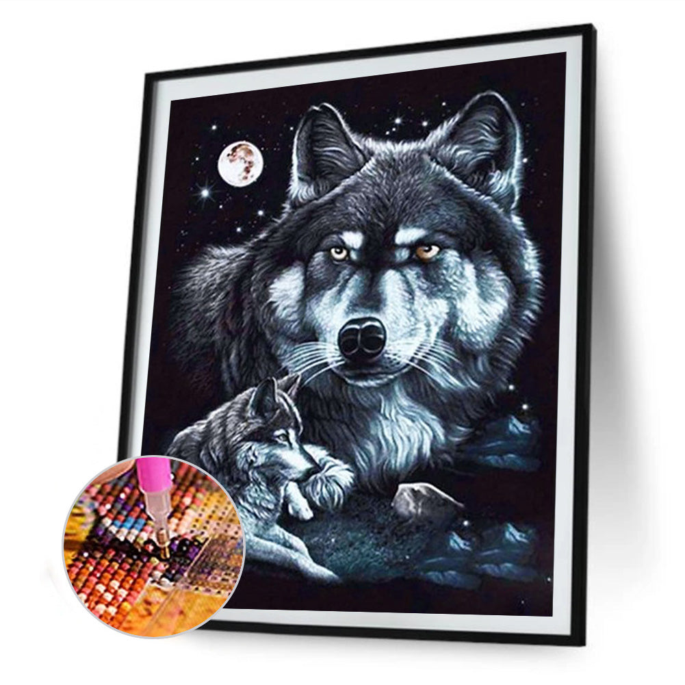 Wolf - Full Round Drill Diamond Painting 30*40CM