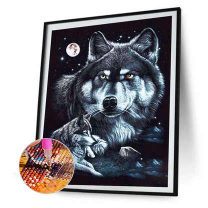 Wolf - Full Round Drill Diamond Painting 30*40CM