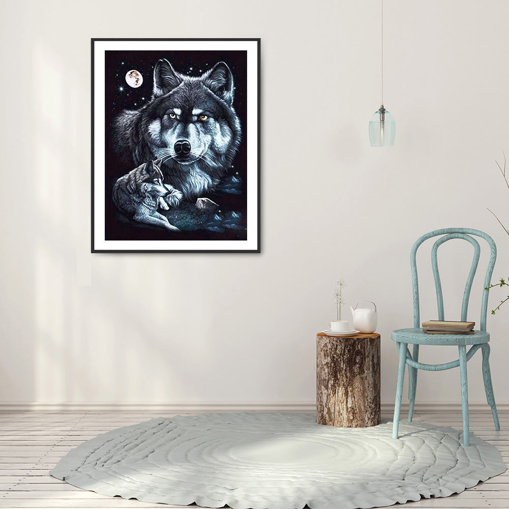 Wolf - Full Round Drill Diamond Painting 30*40CM