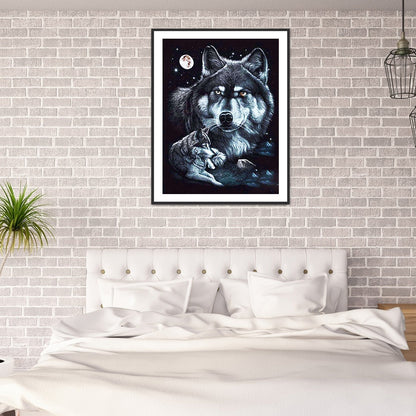 Wolf - Full Round Drill Diamond Painting 30*40CM