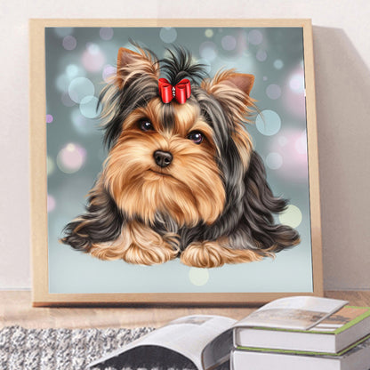 Winter Dog - Full Square Drill Diamond Painting 30*30CM