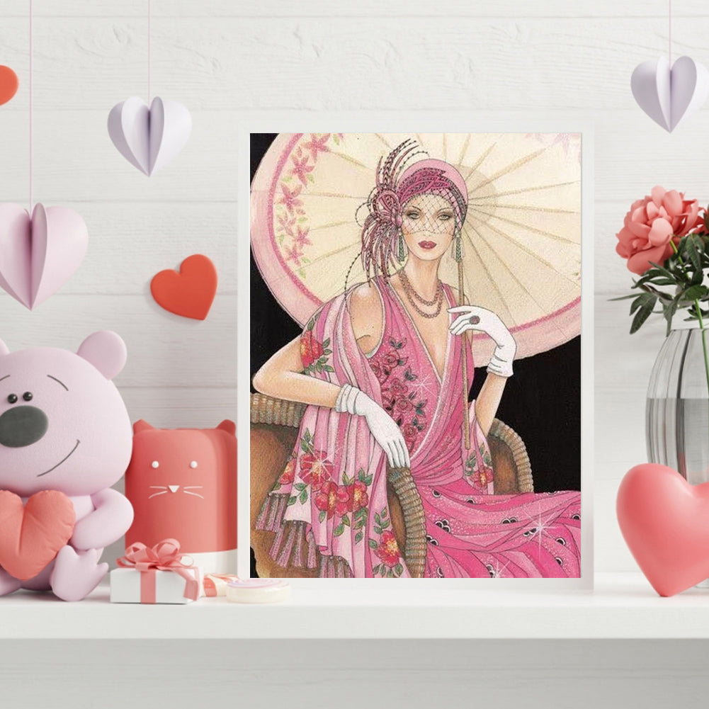 Dignified Lady - Full Round Drill Diamond Painting 30*40CM