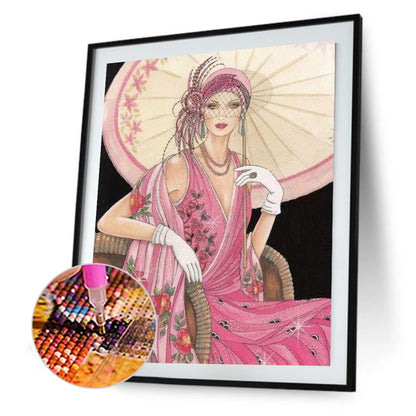 Dignified Lady - Full Round Drill Diamond Painting 30*40CM
