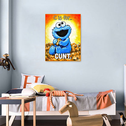 Cookie Monster - Full Round Drill Diamond Painting 30*40CM