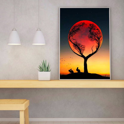 Branch Moon - Full Square Drill Diamond Painting 30*40CM