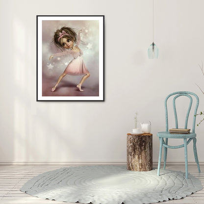 Cartoon Girl - Full Round Drill Diamond Painting 30*40CM